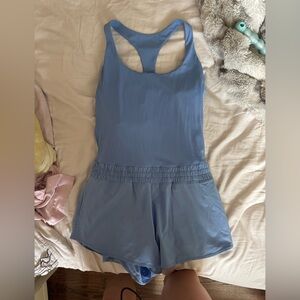 Aerie Offline Blue Hot Stuff Romper